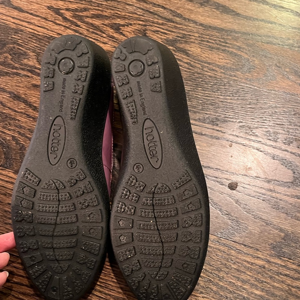 Hotter Comfort Concept Mauve Leather Shoes - Picture 6 of 6
